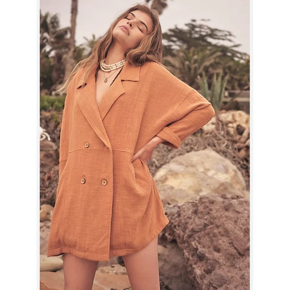Free People Dresses & Skirts - Free People In My Dreams Trench Dress Double Breasted
